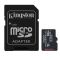 microSDXC (UHS-1 U3) Kingston Industrial 64Gb class 10 V30 А1 (adapter SD) (SDCIT2/64GB)