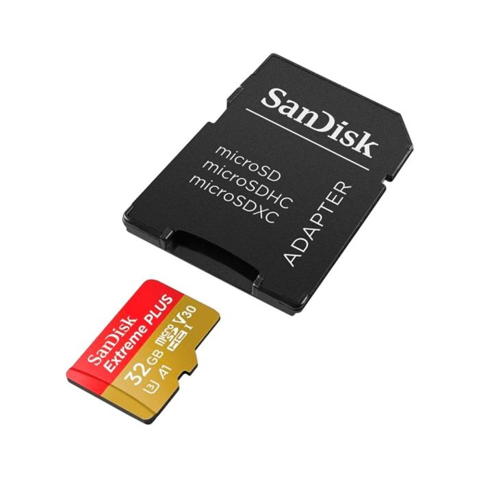 Карта пам'яті microSDHC (UHS-1) SanDisk Extreme PLUS 32Gb class 10 (adapter) (SDSQXBG-032G-GN6MA)