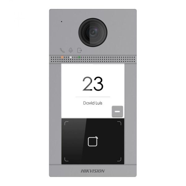 IP-відеопанель 2 Мп з Wi-Fi на 1 абонента Hikvision DS-KV8113-WME1(C) для IP-домофонів