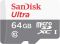 Карта пам'яті microSDXC (UHS-1) SanDisk Ultra 64Gb class 10 (80Mb/s) (SDSQUNS-064G-GN3MN)