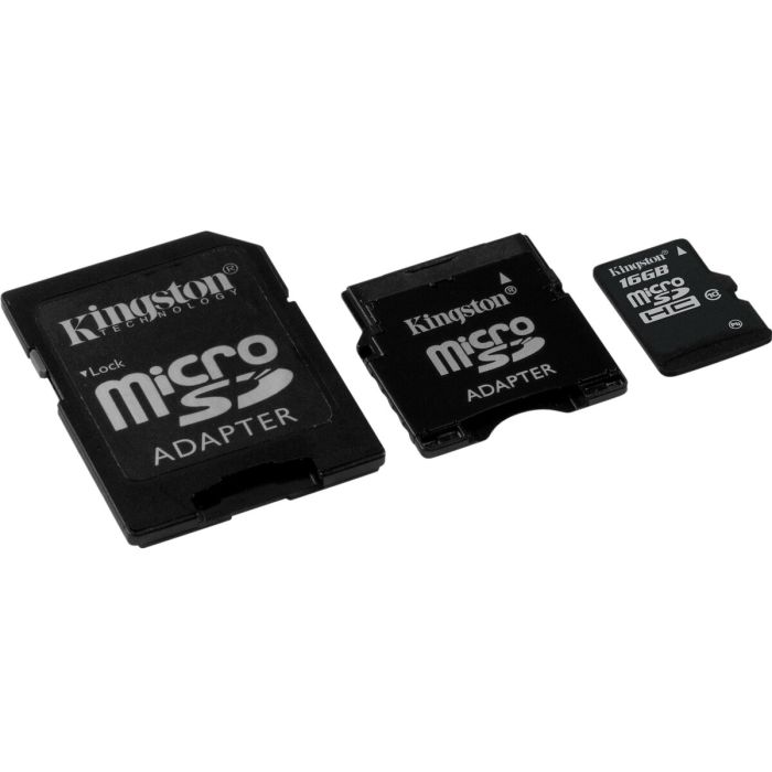 microSDHC (UHS-1) Kingston 16Gb class 10 (adapter SD) (SDC10/16GB)