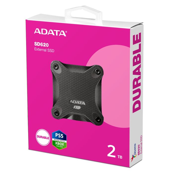 Портативний SSD ADATA SD620 2TB USB 3.2  520/460Mb/s Black (SD620-2TCBK)