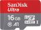 Карта пам'яті microSDHC (UHS-1) SanDisk Ultra 16Gb class 10 A1 (98Mb/s, 653x) (adapter SD) (SDSQUAR-016G-GN6IA)