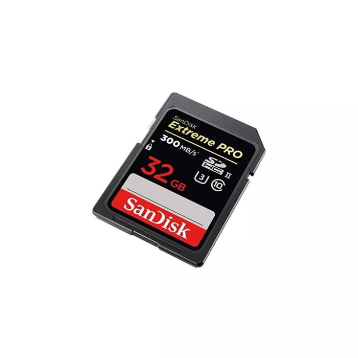 Карта пам'яті SDXC (UHS-II U3) SanDisk Extreme Pro 32Gb class 10 V90 (R300MB/s, W260MB/s) (SDSDXDK-032G-GN4IN)