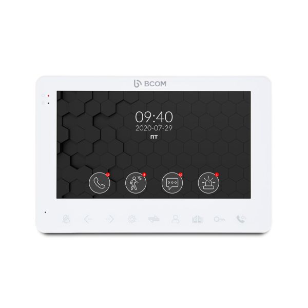 Відеодомофон 7" BCOM BD-780FHD White з детектором руху і записом відео