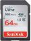 Карта пам'яті SDXC (UHS-1) SanDisk Ultra 64Gb class 10 (100Mb/s) (SDSDUNR-064G-GN6IN)