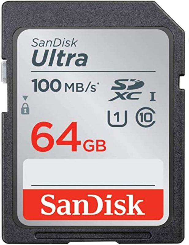 Карта пам'яті SDXC (UHS-1) SanDisk Ultra 64Gb class 10 (100Mb/s) (SDSDUNR-064G-GN6IN)