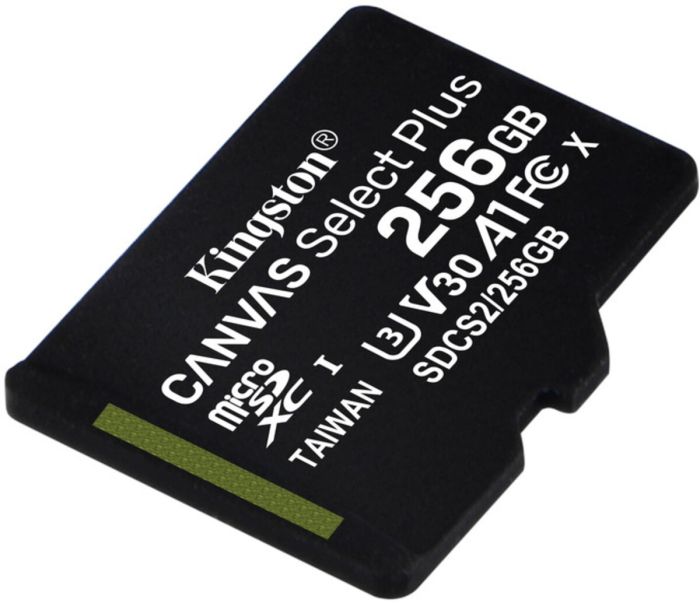 Карта пам'яті microSDXC (UHS-1) Kingston Canvas Select Plus 256Gb class 10 А1 (R-100MB/s) (SDCS2/256GBSP)