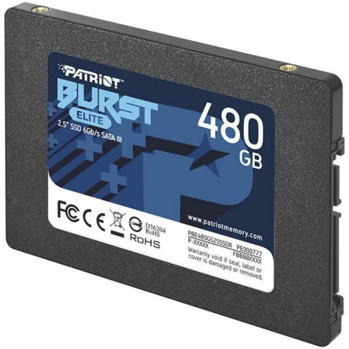 Накопичувач SSD Patriot Burst Elite 480GB 2.5"; 7mm SATAIII TLC 3D (PBE480GS25SSDR)