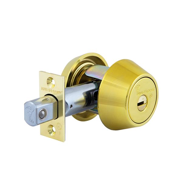 Замок врізний MUL-T-LOCK 1-WAY DEAD_BOLT HERCULAR SHINY_BRASS UNIV BS60/70мм INTERACTIVE+ CLIQ M/S GAMMA LEFT Mul-T-Lock 11783