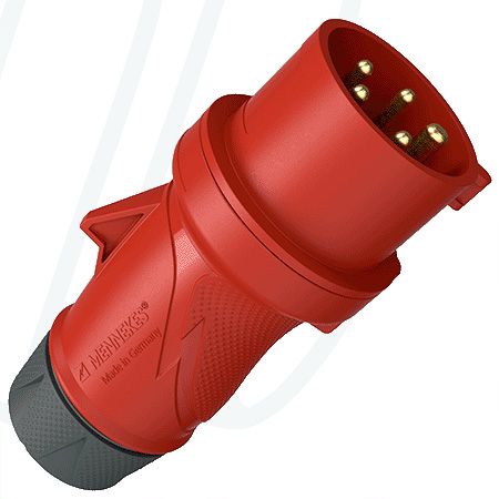 Штекер PowerTOP Xtra з ErgoCONTACT 32А 5п 6г 400В, IP54, MENNEKES (артикул 13520)