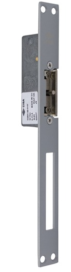 Електромеханічна защіпка Cisa 15001-07 НЗ-AЕ + зворотня планка сіра (35210)